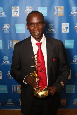 AIMS Best Marathon Runner award presented to Eliud Kipchoge