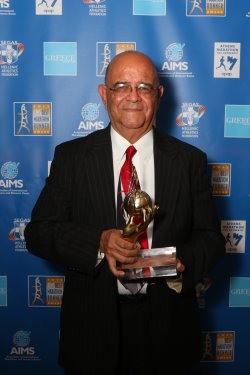 AIMS Social Award, presented to Ruben Romero of the Maraton Internacional Lala