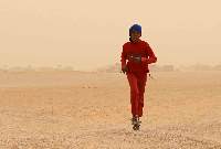 Running in the AIMS Children's Series 2008 at the Sahara Marathon in the Smara refugee camp in the far west of Algeria