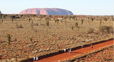 Uluru (Ayer's Rock) the sacred Aboriginal site in Central Australia