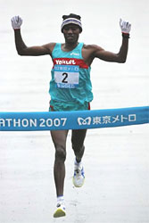 Hokkaido Marathon 2009 winner Daniel Njenga