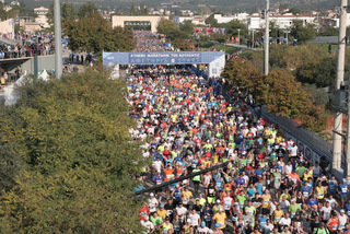 2015 athens marathon start at marathon town