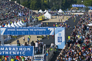2015 athens marathon at panathenaic stadium